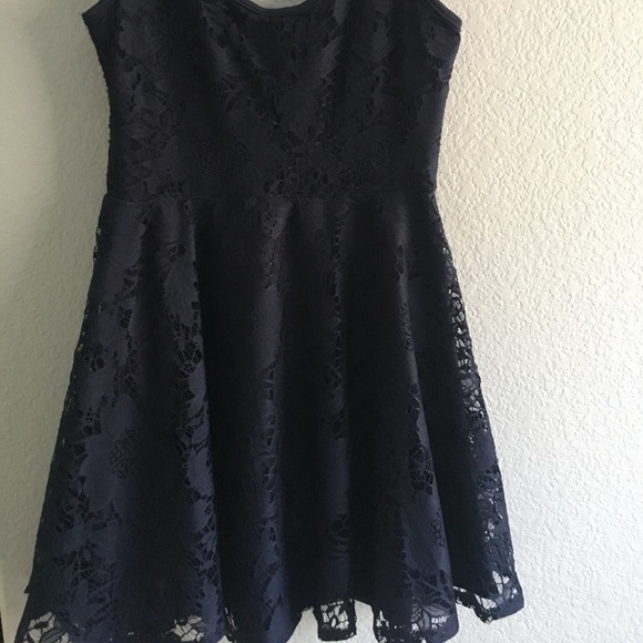 Navy Blue Dress - Picture 3 of 4